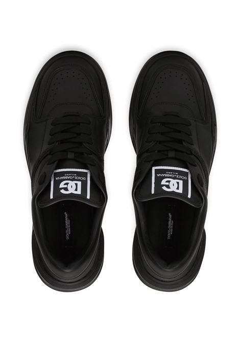 black nappa leather Roma low-top sneakers featuring DG logo  DOLCE & GABBANA | CS2036-A106580999